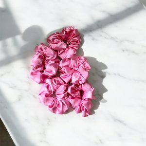 Indian Satin Scrunchie - Assorted Color (Set of 5)